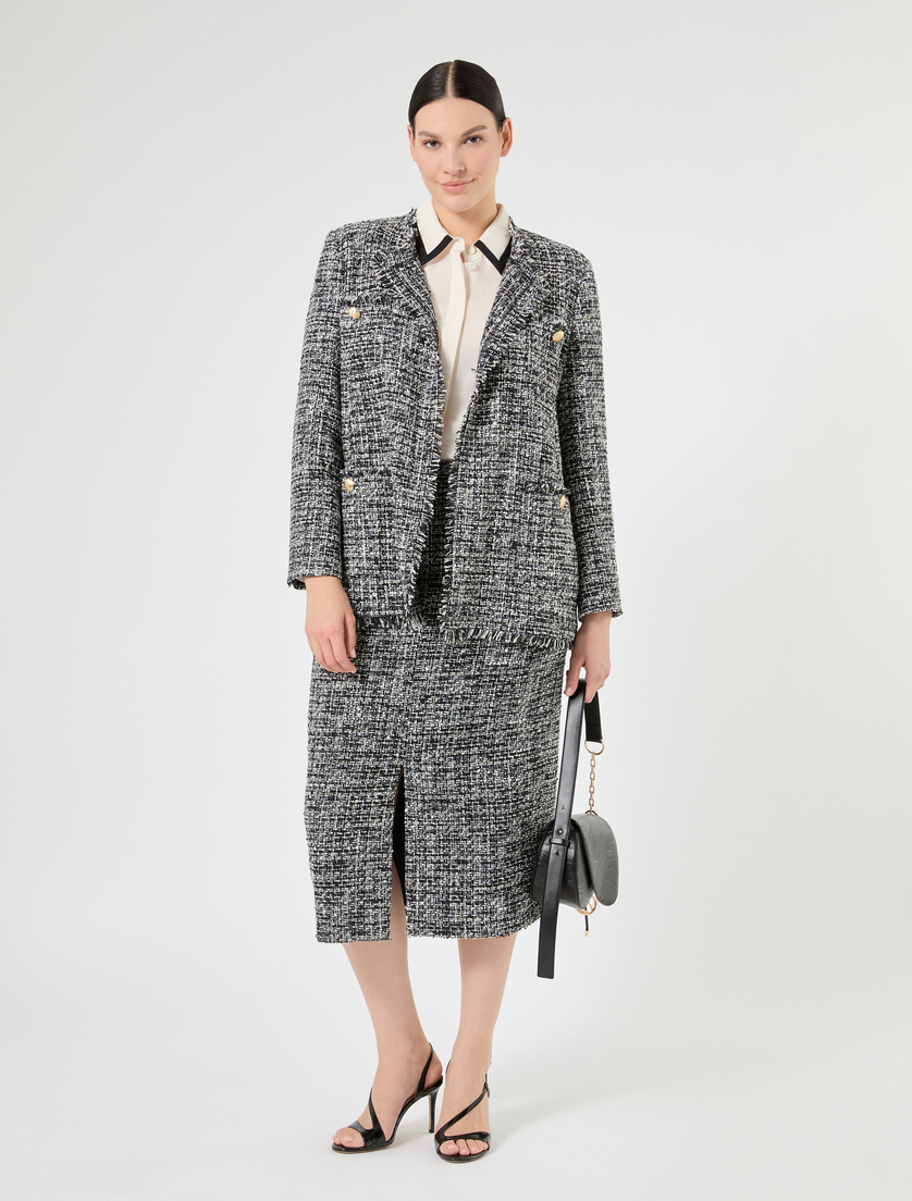 Bouclé fabric skirt - Marina Rinaldi