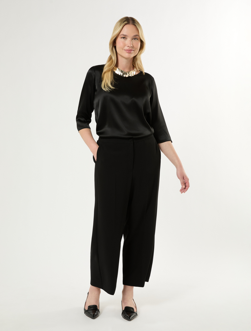 Satin blouse - BLACK - Marina Rinaldi - 2
