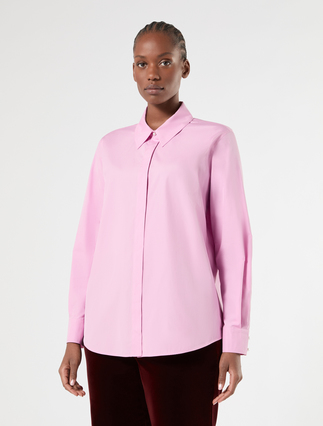 Cotton poplin shirt - PINK - Marina Rinaldi - 3
