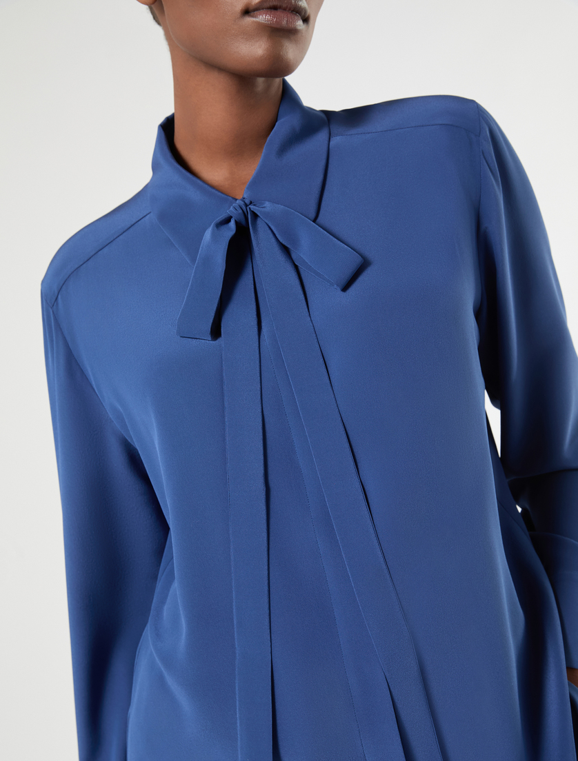 Silk shirt - CHINA BLUE - Marina Rinaldi - 5