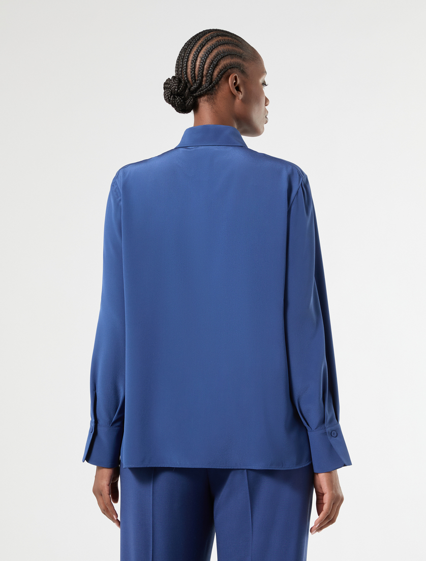 Silk shirt - CHINA BLUE - Marina Rinaldi - 4