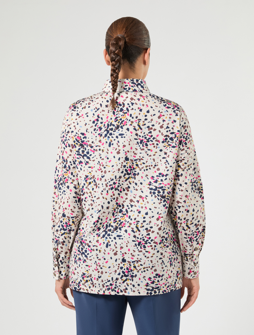 Camicia in popeline stampato - GHIACCIO - Marina Rinaldi - 4