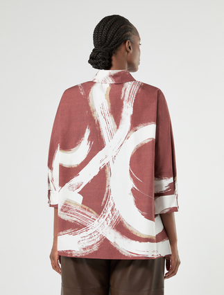 Cotton poplin shirt - BRICK RED - Marina Rinaldi - 4