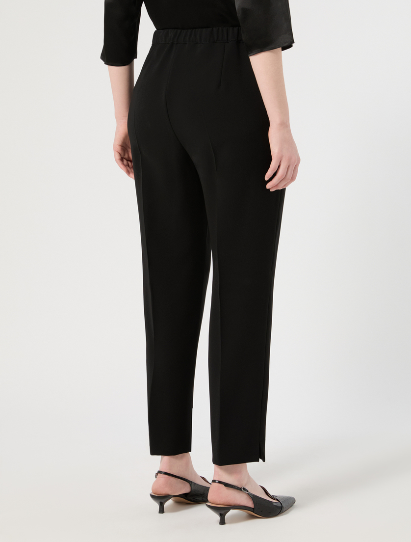 Slim-fit cady trousers - BLACK - Marina Rinaldi - 4
