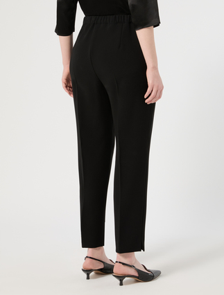 Slim-fit cady trousers - BLACK - Marina Rinaldi - 4