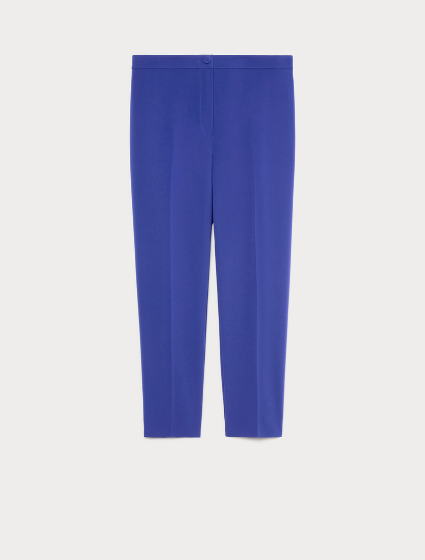 Slim-fit cady trousers - CORNFLOWER BLUE - Marina Rinaldi