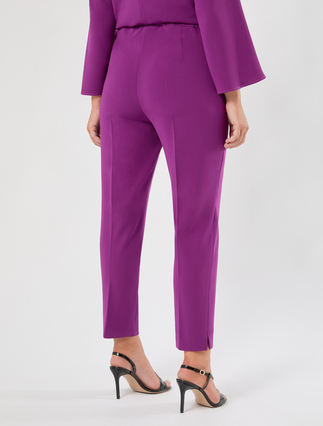 Pantaloni slim in cady - FUXIA VIOLA - Marina Rinaldi - 4
