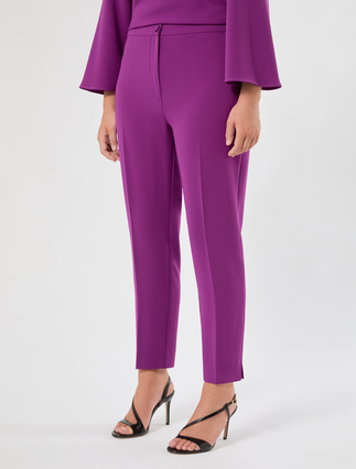 Pantaloni slim in cady - FUXIA VIOLA - Marina Rinaldi - 3