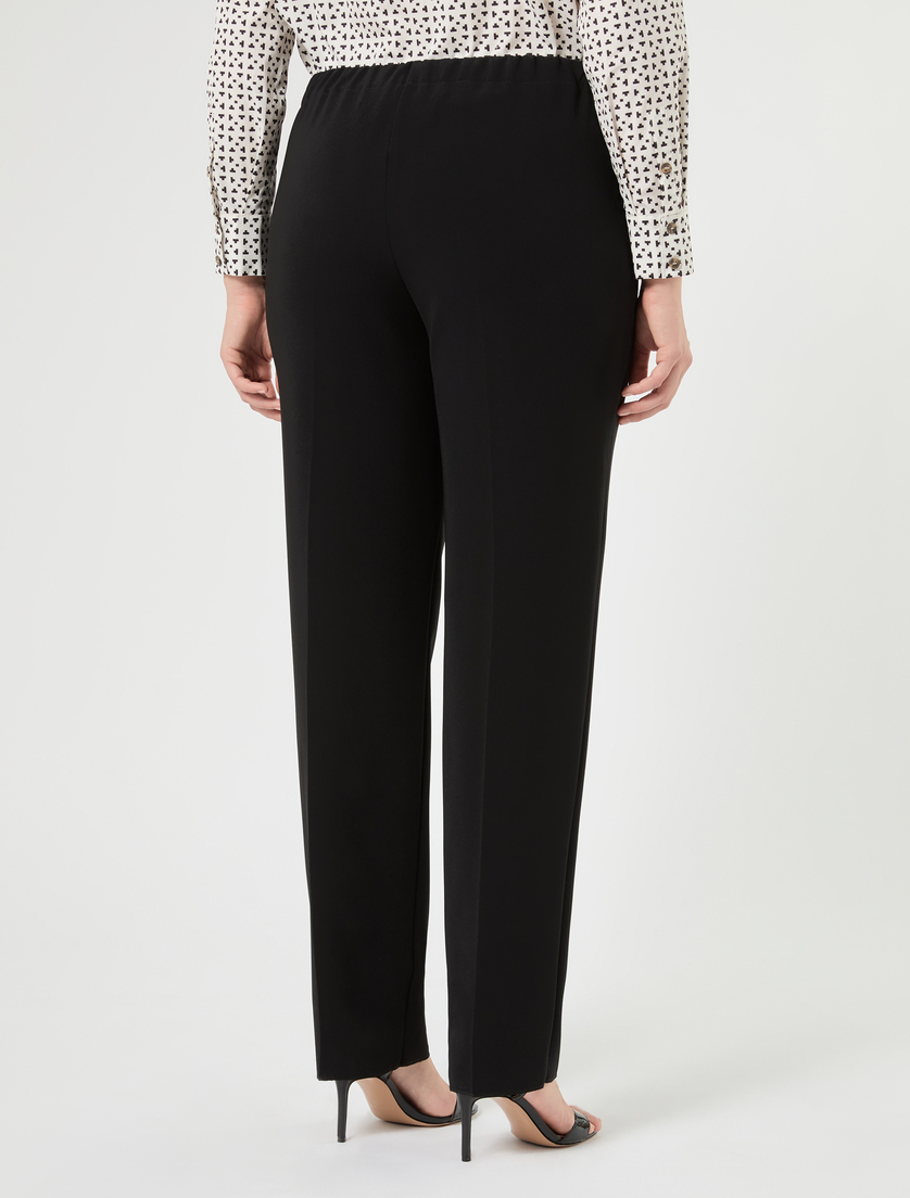 Straight-fit cady trousers - BLACK - Marina Rinaldi - 4