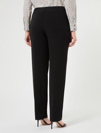 Straight-fit cady trousers - BLACK - Marina Rinaldi - 4
