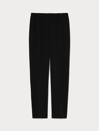 Straight-fit cady trousers - Marina Rinaldi