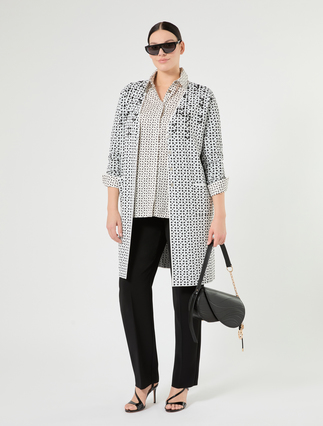 Straight-fit cady trousers - Marina Rinaldi