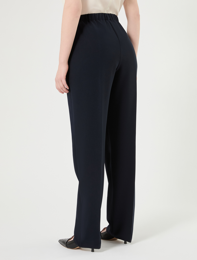 Straight-fit cady trousers - MIDNIGHTBLUE - Marina Rinaldi - 4