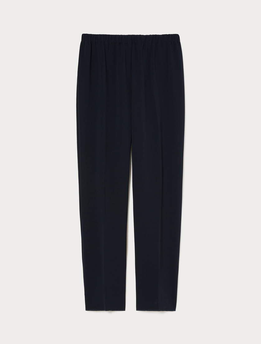 Straight-fit cady trousers - MIDNIGHTBLUE - Marina Rinaldi