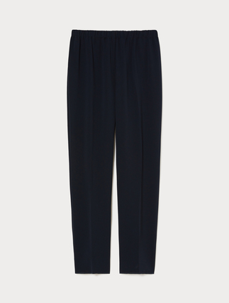 Straight-fit cady trousers - Marina Rinaldi
