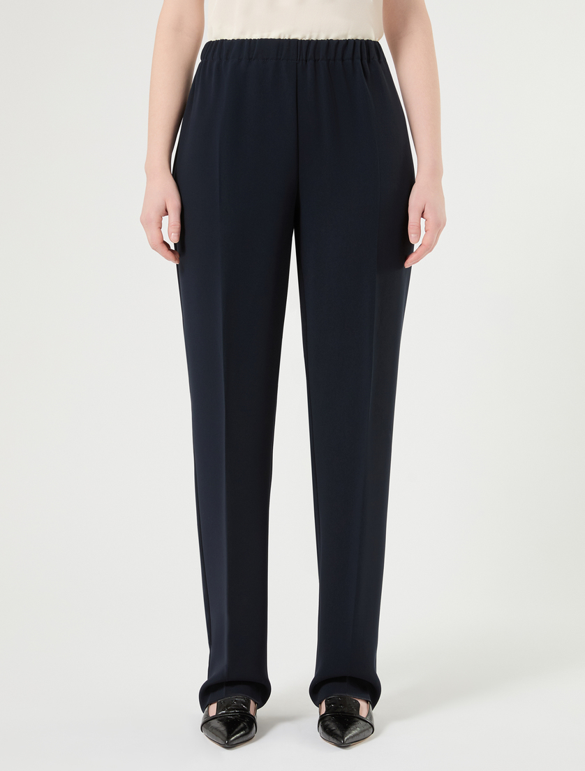 Straight-fit cady trousers - MIDNIGHTBLUE - Marina Rinaldi - 3