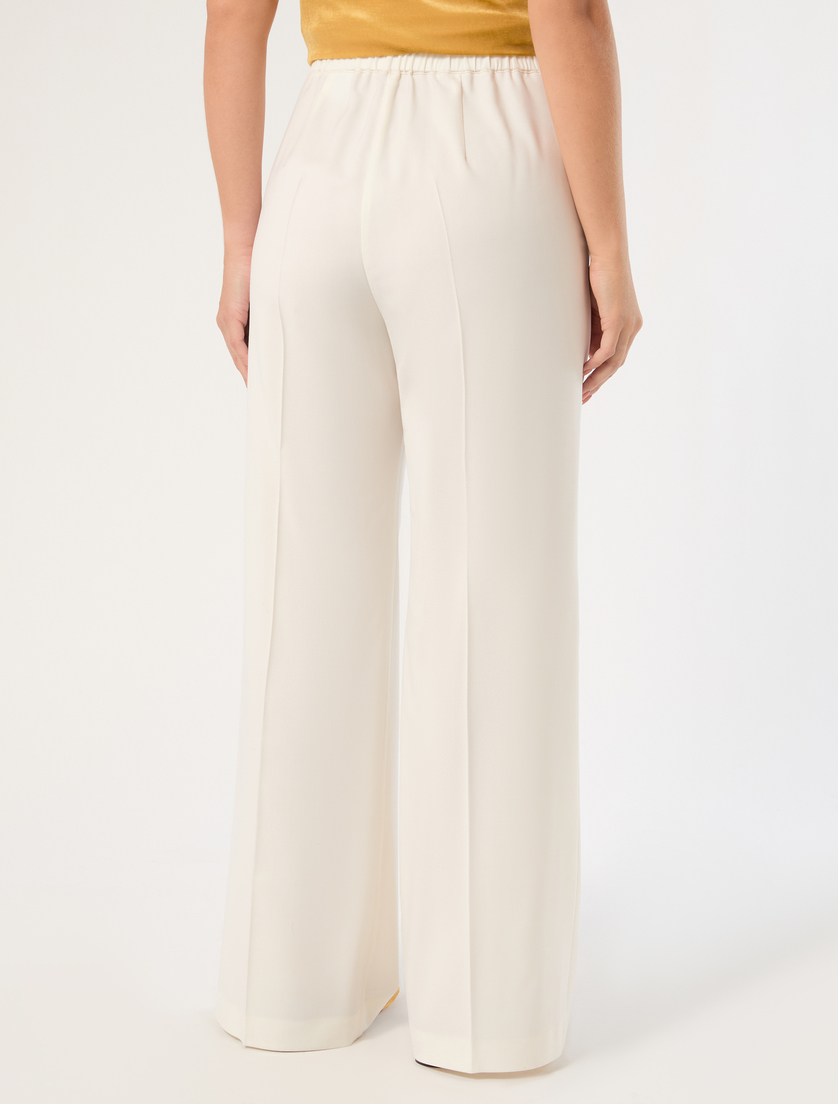 Wool trousers - IVORY - Marina Rinaldi - 4
