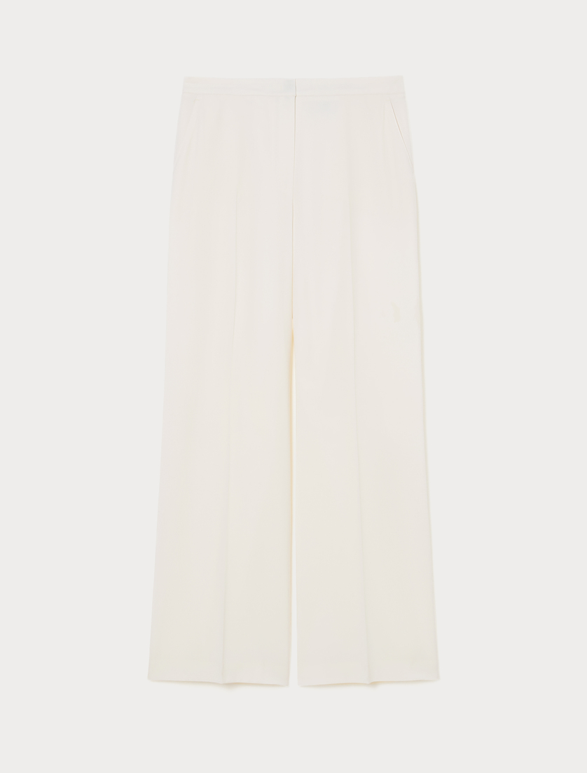 Wool trousers - IVORY - Marina Rinaldi