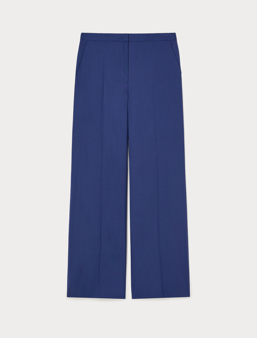 Wool trousers - CHINA BLUE - Marina Rinaldi