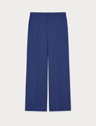Wool trousers - CHINA BLUE - Marina Rinaldi - 1
