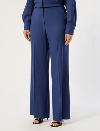 Wool trousers - CHINA BLUE