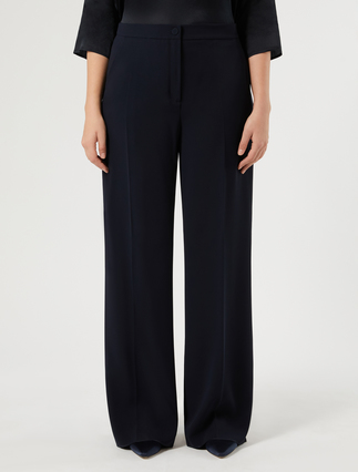 Wide-fit cady trousers - MIDNIGHTBLUE - Marina Rinaldi - 3