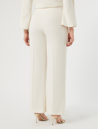 Wide-fit cady trousers - IVORY - Marina Rinaldi - 4