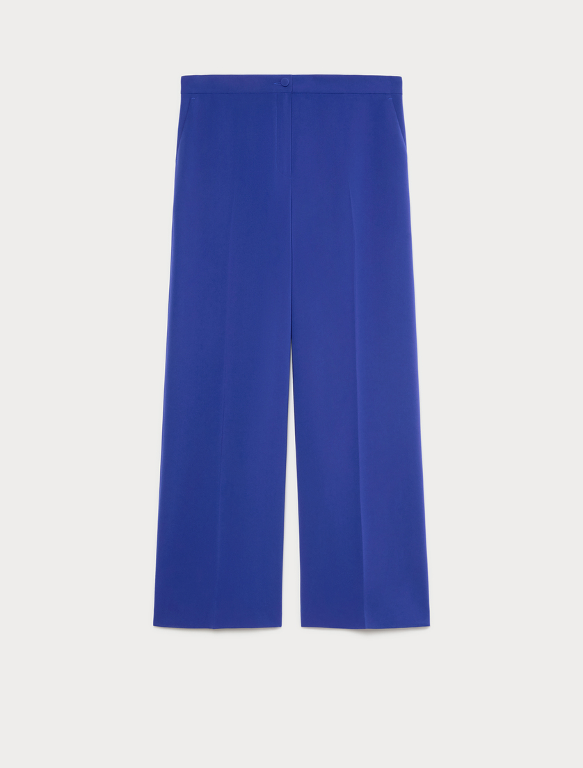 Wide-fit cady trousers - CORNFLOWER BLUE - Marina Rinaldi