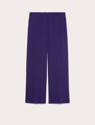 Wide-fit cady trousers - Marina Rinaldi