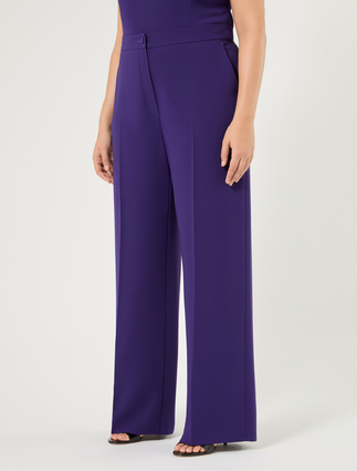 Pantaloni ampi in cady - VIOLA