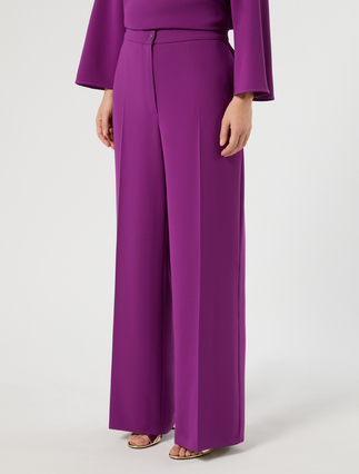 Pantaloni ampi in cady - FUXIA VIOLA