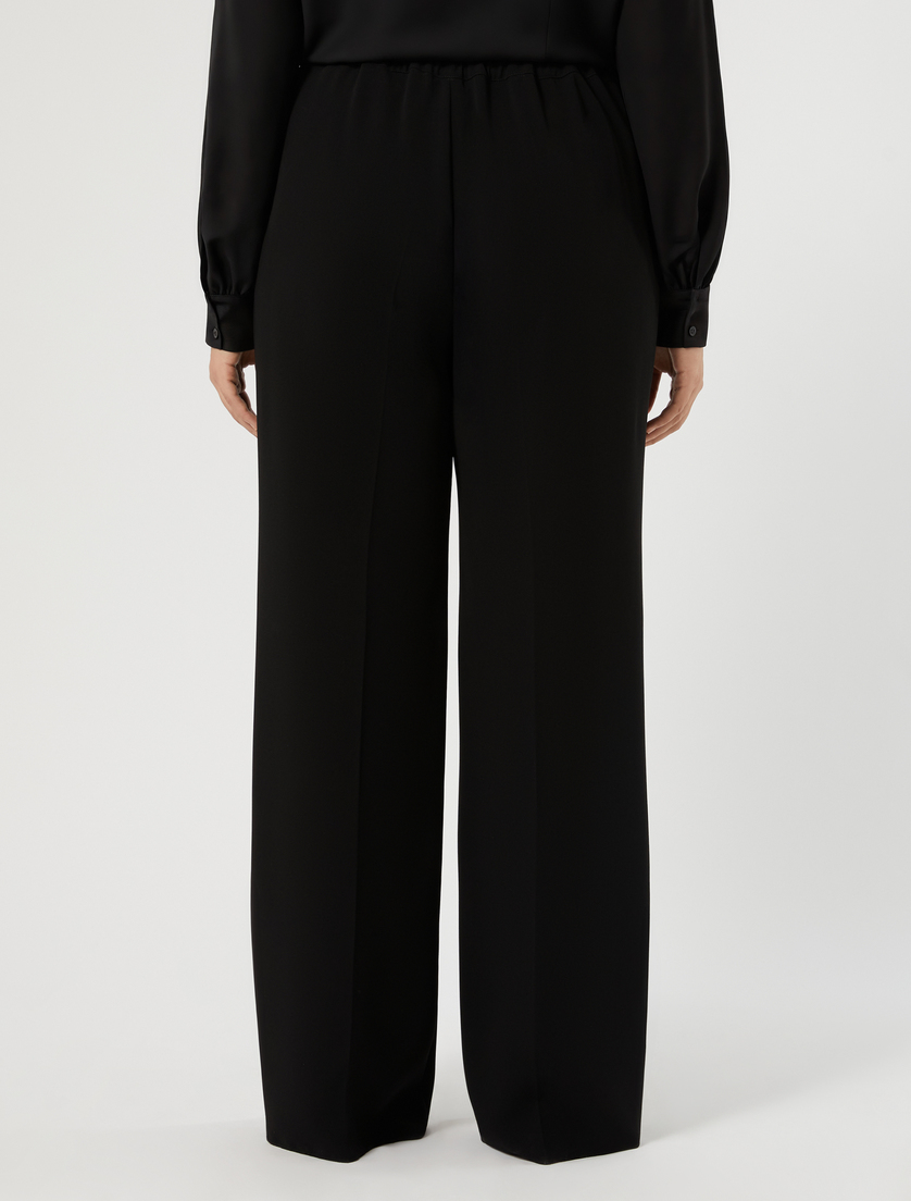 Straight-fit cady trousers - BLACK - Marina Rinaldi - 4