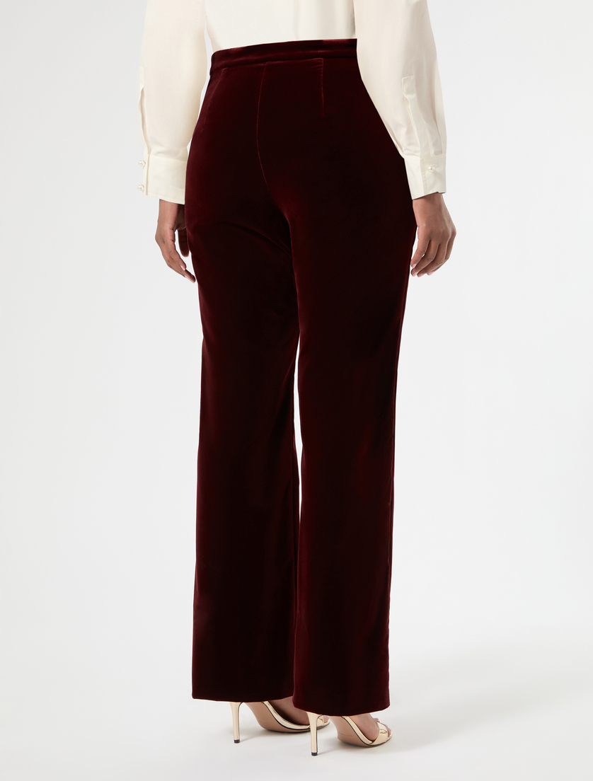 Velvet trousers - BRICK RED - Marina Rinaldi - 4