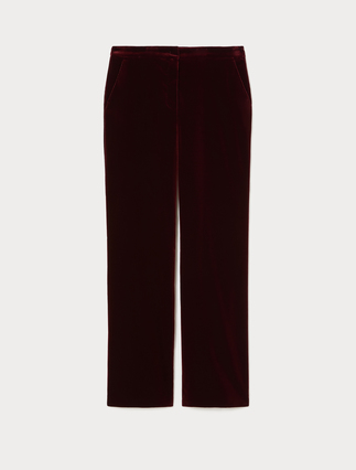 Velvet trousers - BRICK RED - Marina Rinaldi - 1