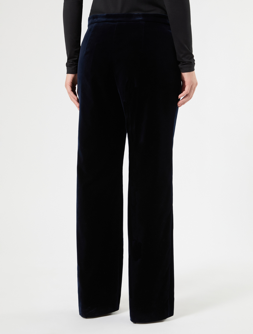 Velvet trousers - MIDNIGHTBLUE - Marina Rinaldi - 4