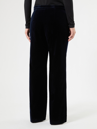 Velvet trousers - MIDNIGHTBLUE - Marina Rinaldi - 4