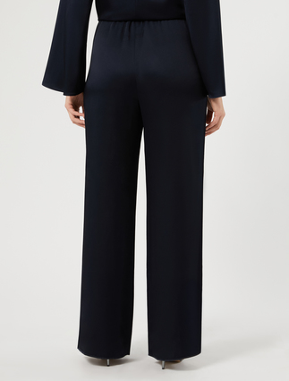 Envers satin trousers - MIDNIGHTBLUE - Marina Rinaldi - 4