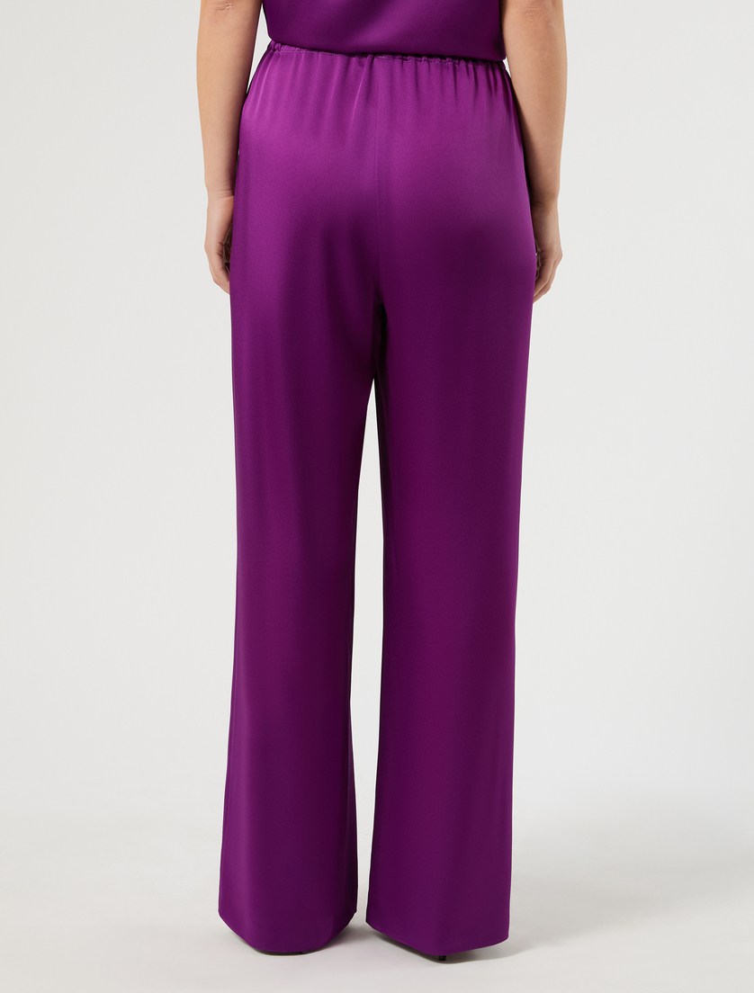 Envers satin trousers - FUXIA VIOLA - Marina Rinaldi - 4