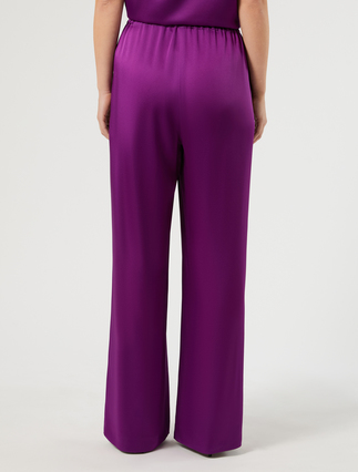 Envers satin trousers - FUXIA VIOLA - Marina Rinaldi - 4