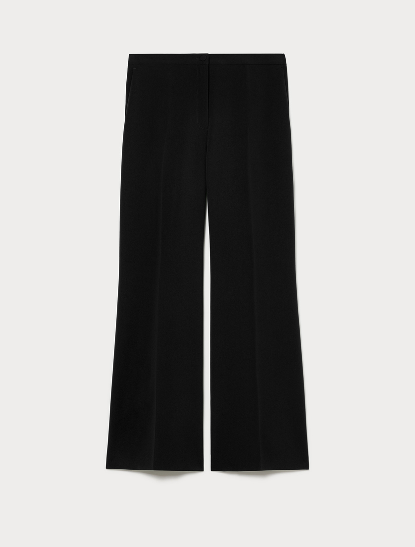 Flared cady trousers - BLACK - Marina Rinaldi