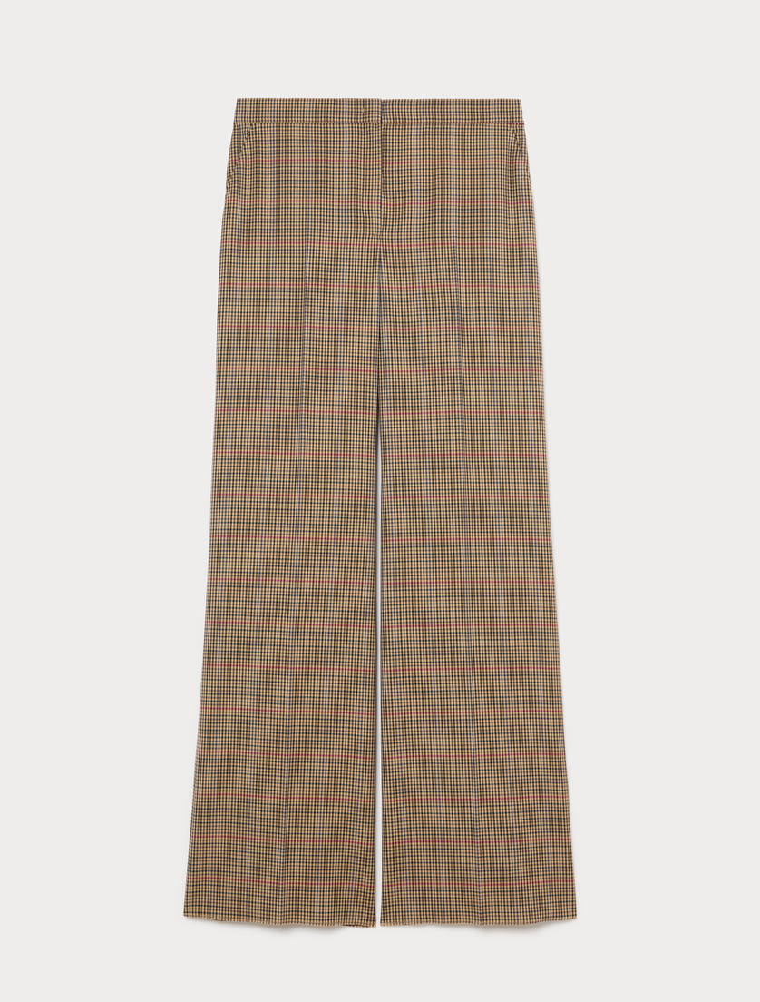 Stretch wool trousers - CAMEL - Marina Rinaldi
