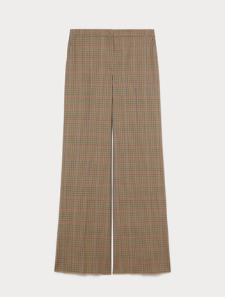 Stretch wool trousers - CAMEL