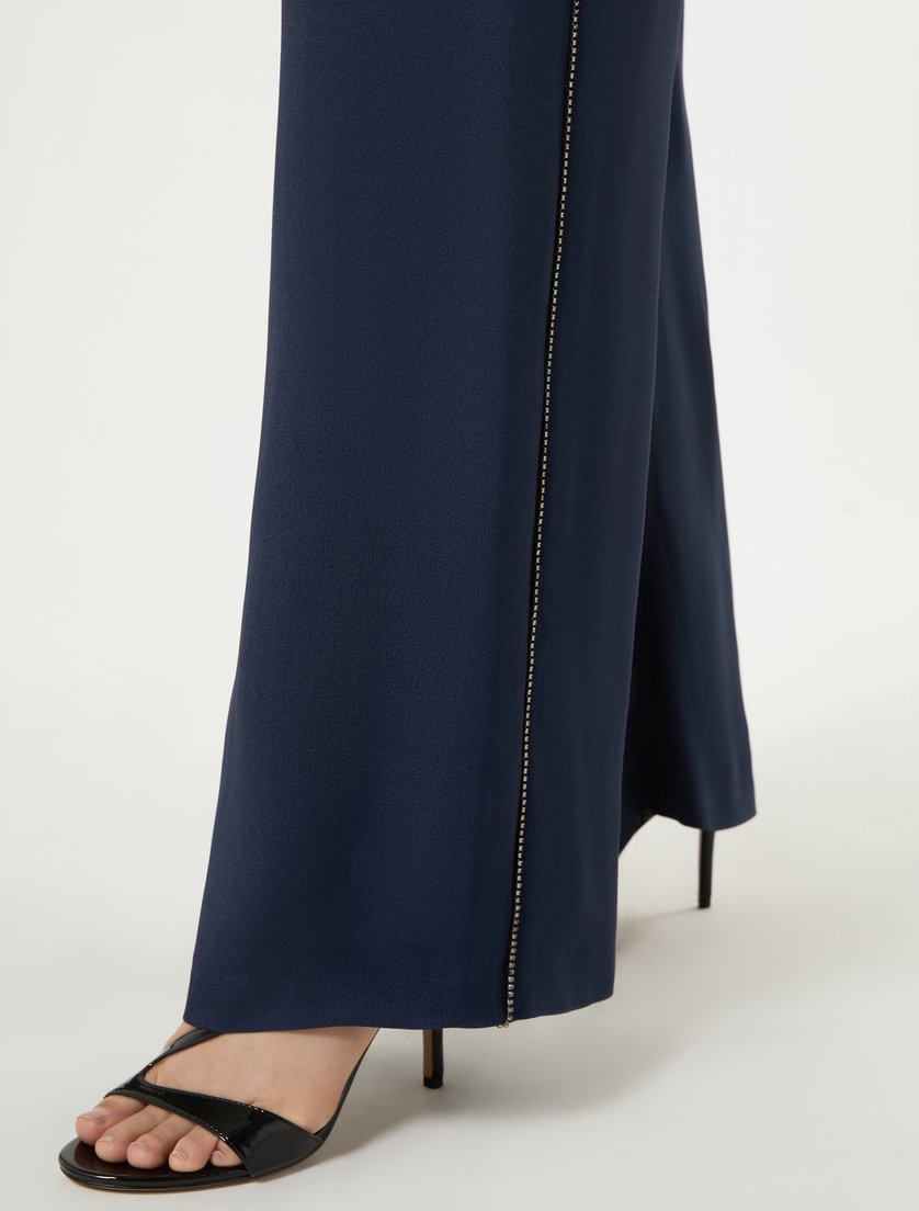 Wide-fit cady trousers - NAVY - Marina Rinaldi - 5