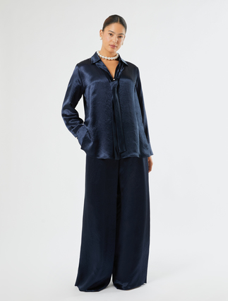 Pantaloni in envers satin - BLU NOTTE - Marina Rinaldi - 2