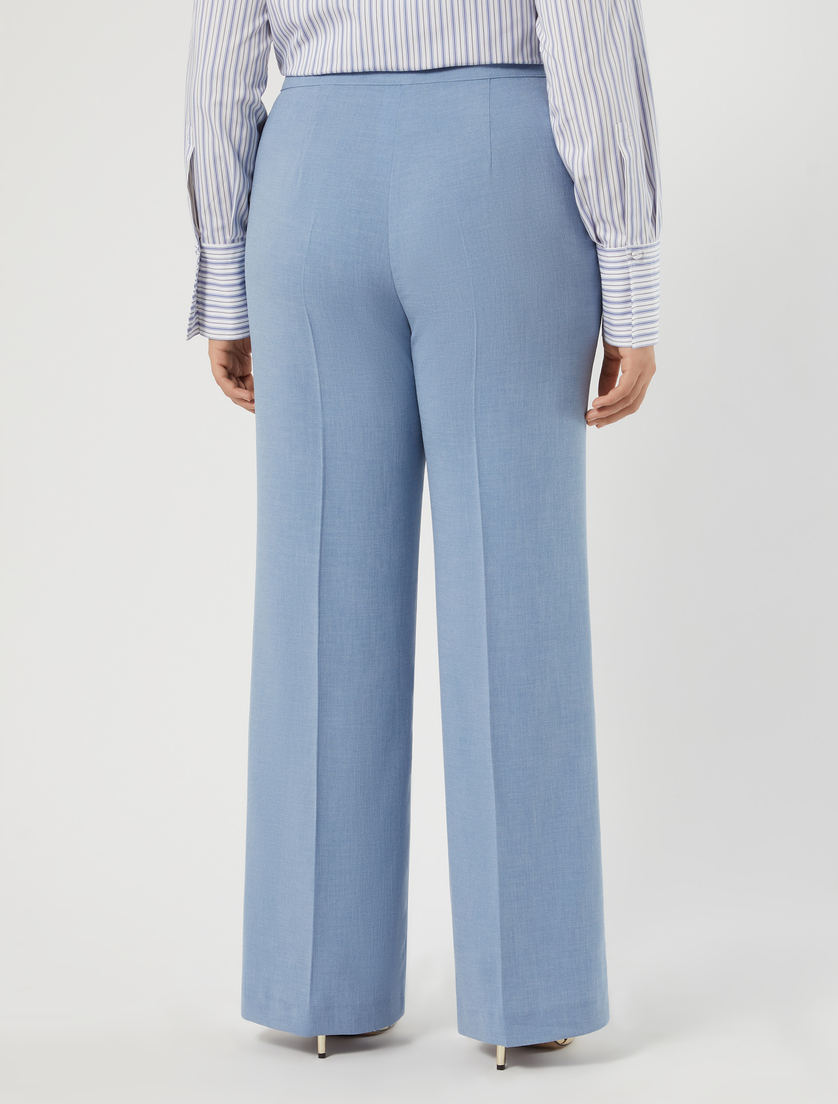 Cady mélange trousers - LIGHT BLUE - Marina Rinaldi - 4