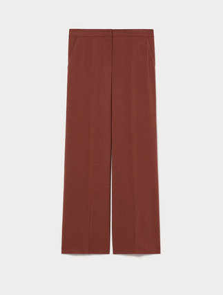 Cady mélange trousers - BRICK RED - Marina Rinaldi - 1