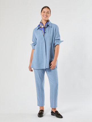 Mélange cady trousers - Marina Rinaldi