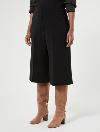 Cropped cady trousers - BLACK - Marina Rinaldi - 3