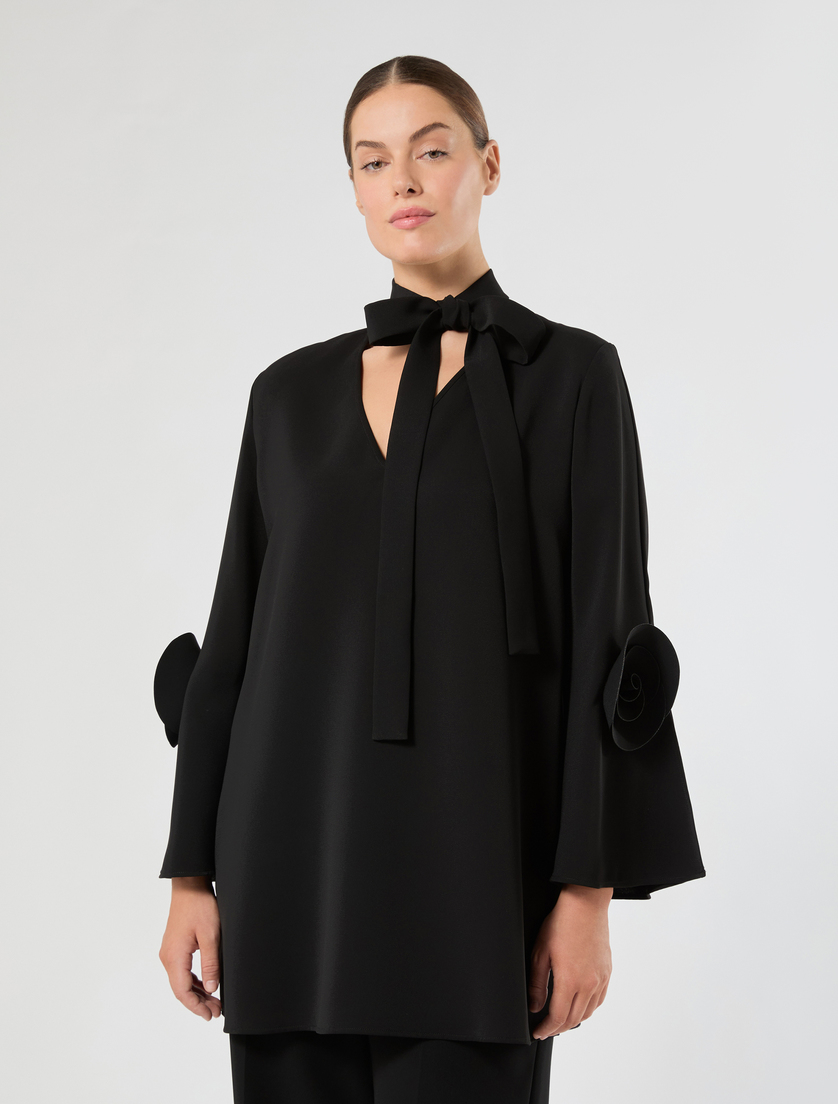 Casacca in cady - NERO - Marina Rinaldi - 3