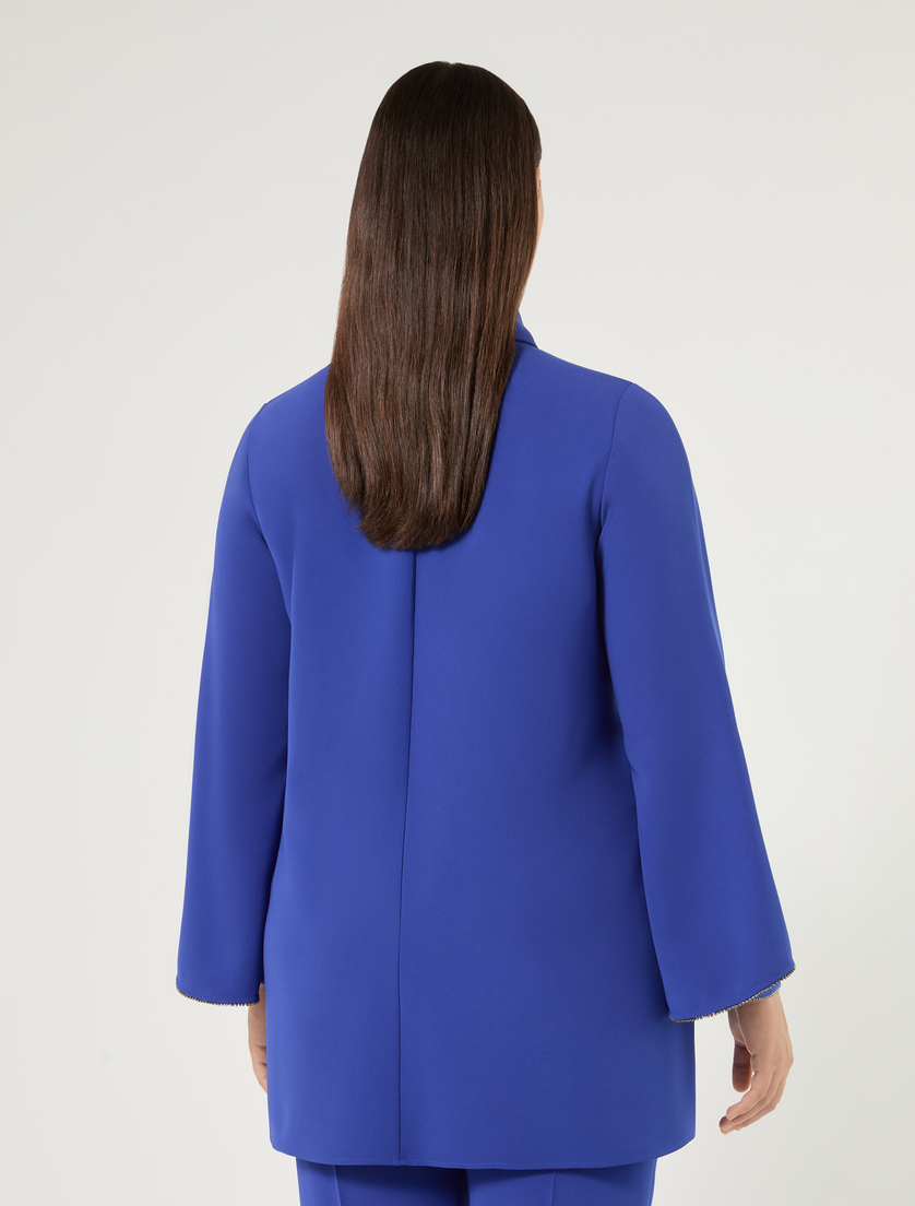 Rhinestone-adorned cady tunic - CORNFLOWER BLUE - Marina Rinaldi - 4